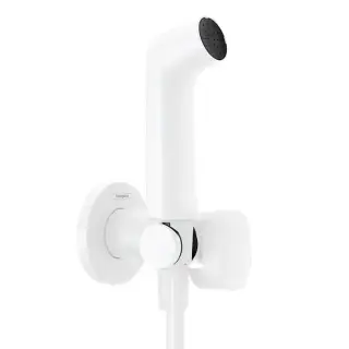 Hansgrohe Bidette E Гигиенический душ со смесителем, держатель, цвет: белый матовый
