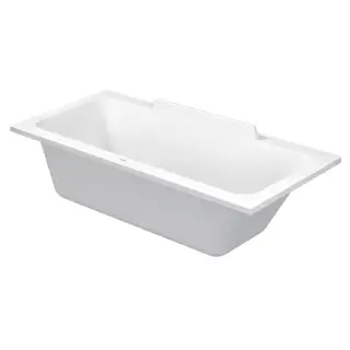 Duravit Ванна акриловая DuraStyle 170х75x48см, прямоугольная .встраиваемая или версия с панелями, , наклон спины справа. цвет: белый