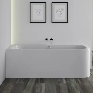 Knief Pure Rigth Ванна угловая 180x80x60см., Sx, щелевой перелив slot в комплекте, цвет: белый