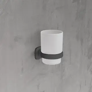 Novellini Giada Стакан, подвесной, цвет: черный матовый