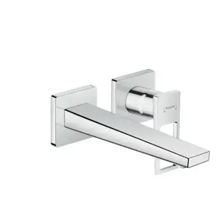 Hansgrohe Metropol Classic Настенный смеситель для раковины, однорычажный, излив: 24см., внешняя часть, цвет: хром