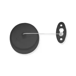 Decor Walther Basic WL Верёвка для белья с настенным креплением, подвесной, цвет: черный матовый