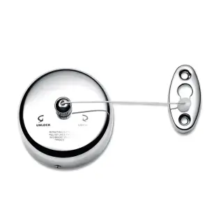 Decor Walther Basic WL Верёвка для белья с настенным креплением, подвесной, цвет: хром