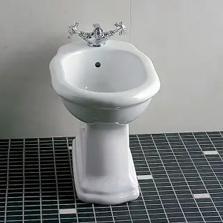 Devon&Devon New Etoile, Биде напольное 54х33см, с одним отверстием, цвет: белый / хром