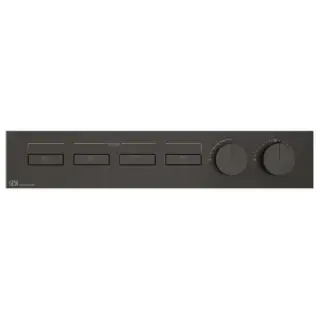 Gessi Hi-Fi Термостат для душа, с включением до 4 источников одновременно, внешняя часть, цвет: Black Metal Brushed PVD