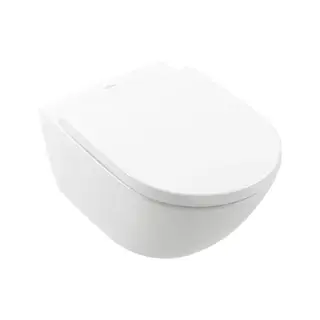Villeroy&Boch Subway 3 Унитаз подвесной, безободковый, сиденье-в комплекте SoftClosing, CeramicPlus, цвет: альпийский белый