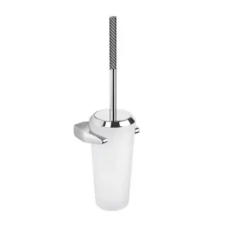 Colombo Road Туалетный ерш, подвесной, цвет: хром/карбон/матовое стекло