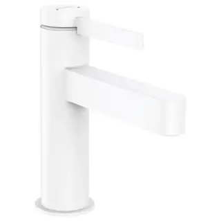 Hansgrohe Finoris Смеситель для раковины, на 1 отв., с донным клапаном, цвет: белый матовый
