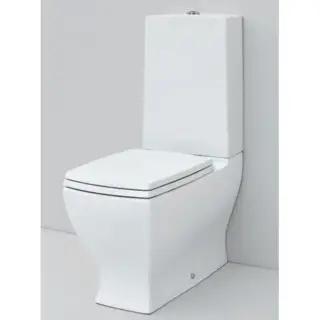 Artceram JAZZ унитаз моноблок 69х36см слив универсальный , с креплением, цвет: белый/хром