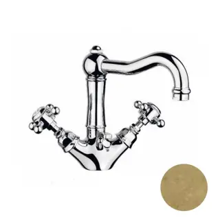 Nicolazzi Half Dome Смеситель для раковины на 1 отверстие, цвет: натуральная латунь