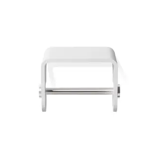 Decor Walther Stone TPH4 Держатель туалетной бумаги, подвесной, цвет: белый / сталь матовая