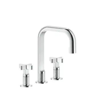 Gessi Inciso Смеситель для раковины, 3 отв., цвет: хром