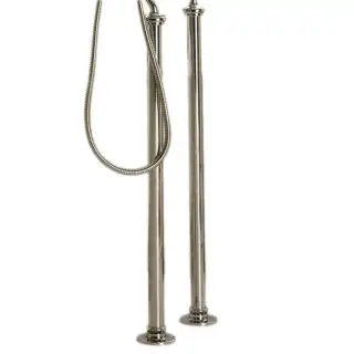 Devon&Devon Black Dandy Ножки для смесителя для ванны, напольные, цвет: никель блестящий