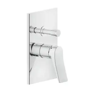 Gessi Rilievo Встраиваемый смеситель для душа на 2 источника с автоматическим переключателем, внешняя часть, цвет: хром