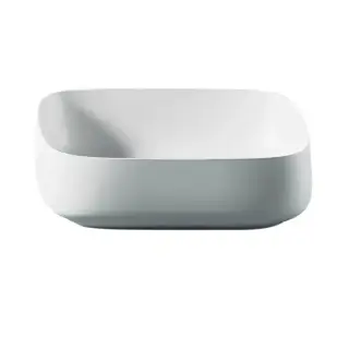 Artceram Cognac Раковина накладная Quadro 55x35 см, saniglaze, цвет: белый глянцевый