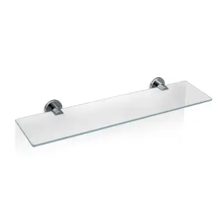 Decor Walther Basic GLA60 Полка стеклянная 60x14см, подвесной, цвет: хром