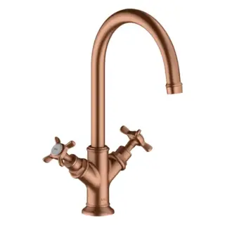 Axor Montreux Смеситель для раковины 210, на 1 отв., цвет: шлифованное красное золото