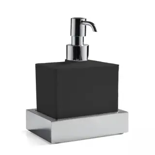 3SC SK 3.0 Дозатор подвесной, композит Solid Surface, цвет: чёрный/хром