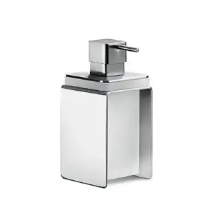 Colombo Over Дозатор для жидкого мыла, настольный, цвет: матовая сталь/матовое стекло
