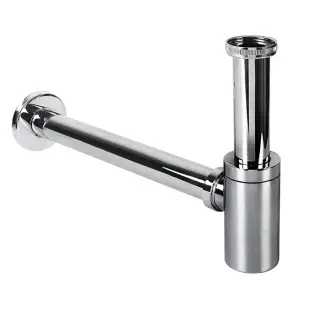 SIMAS Сифон цилиндрической формы для биде, хром