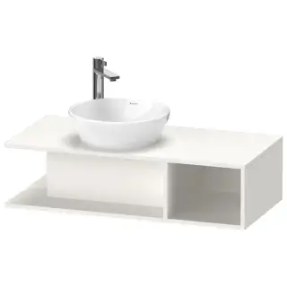 Duravit D-Neo Тумбочка подвесная компакт 100x48х26см., раковина, 1 открытое отделение на правой стороне, цвет: белый высокоглянцевый