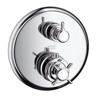 Axor Montreux, Термостат с запорным вентилем, СМ, внешняя часть, цвет: хром