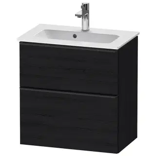 Duravit D-Neo Тумбочка подвесная Compact 61x37.2x62.5см., раковина, 1 ящик, цвет: Black Oak