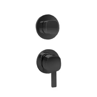 Fantini Lame Смеситель для душа, встраиваемый, переключатель на 3 источника, цвет: черный матовый