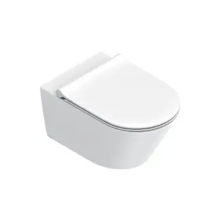 Catalano Zero Унитаз подвесной 55х35см, безободковый, смыв Tornado, покрытие Twinglaze+, цвет белый  матовый