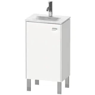 Duravit Brioso База напольная 44x31x68.5см с раковиной, с 1 стеклянной полкой, 1 дверца, петли справа, цвет: глянцевый белый