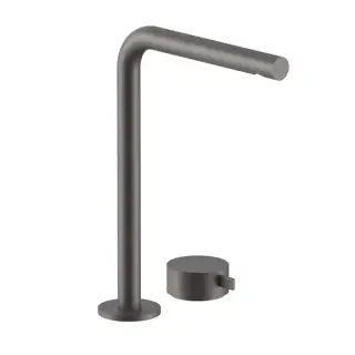 Fantini AF/21 Смеситель для раковины, 2 отв., высокий удлиненный излив: 19 см, цвет: Matt Gun Metal PVD