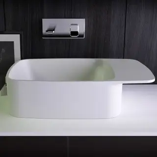 KNIEF Pride Раковина 67х40х15 см, без отв., цвет: белый матовый