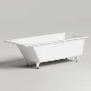 Salini Cascata kit Встраиваемая ванна 180х80х60см, донный клапан, материал: S-Sense, цвет: белый глянцевый