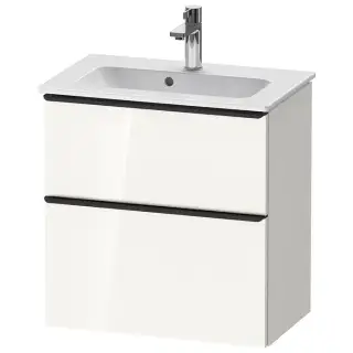Duravit D-Neo Тумбочка подвесная Compact 61x37.2x62.5см., раковина, 1 ящик, цвет: белый высокоглянцевый