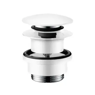 Hansgrohe Донный клапан для раковины и биде, push-open, цвет: белый матовый