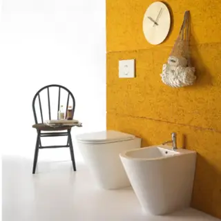 Globo Forty3 Унитаз напольный пристенный 52х36х43см., цвет: белый