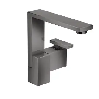 Axor Edge Смеситель для раковины, на 1 отв., с донным клапаном push/open, излив 175мм, цвет: черный