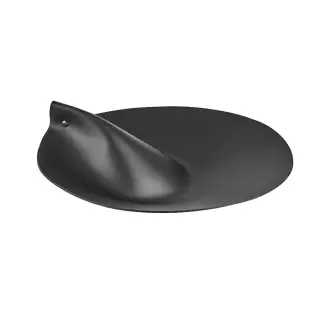 ADJ Крышка для корзины для белья, D33 см., цвет: черный/серый