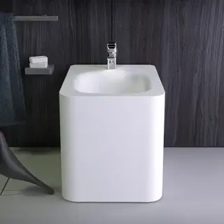 KNIEF Pride Биде напольное 51х41х42 см с 1 отв под смеситель, цвет: белый матовый