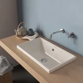 Globo Stockholm Раковина 55х34 см, без отв., цвет: белый