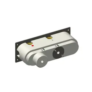 Carimali Встраиваемая часть прогрессивного смесителя с держателем для душа на 3 выхода, цвет: хром