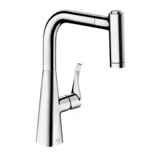 Hansgrohe Kitchen Смеситель для кухни, однорычажный, с вытяжным душем, хром