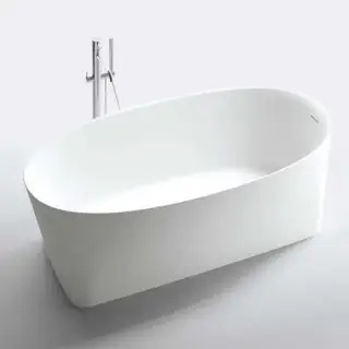 NOORTH milldue edition AZUMA Ванна отдельностоящая 170х85х50см, с сифоном, cristalplant, цвет: белый матовый