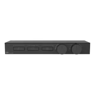 Gessi Hi-Fi Термостат для душа, с вкл. до 3 источников одновременно, с полкой из черного мат. стекла, внешняя часть, цвет: black XL