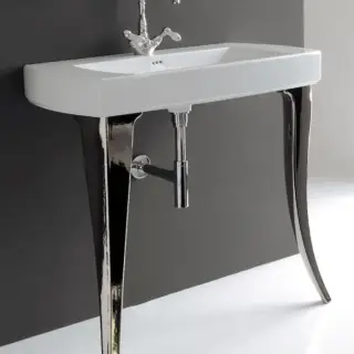 Artceram JAZZ Раковина 91.5х48 см, 1 отв., цвет: серебро