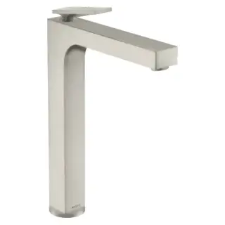 Axor Citterio Смеситель для раковины 280, на 1 отв., излив h28см., высокий, с текстурой, цвет: сталь