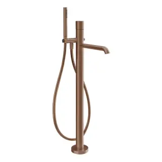 Gessi Habito Diamantato Смеситель для ванны, напольный, цвет: Copper Brushed PVD