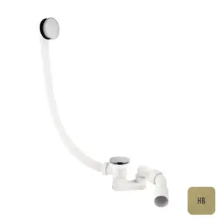 Almar Слив-перелив для ванны, цвет: латунь брашированная PVD