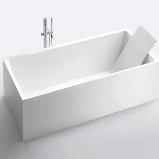 NOORTH milldue edition SKA Ванна отдельностоящая 180х85х50см, с сифоном, milltek solid, фурнитура хром, цвет: белый матовый