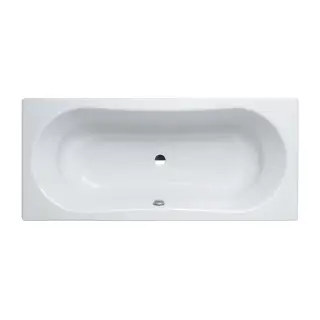 Laufen Thallium Ванна встраиваемая, 180x80см., прямоугольная, с центральным выпуском, шумоизоляционное покрытие, эмалированная сталь (3.5 мм), без отверстия для ручек, с антискользящим покрытием, цвет: белый